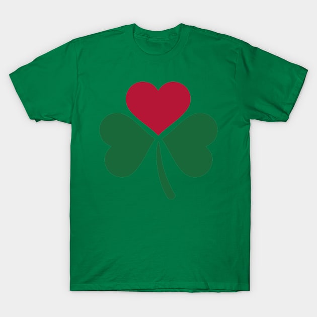 Shamrock heart T-Shirt by Designzz